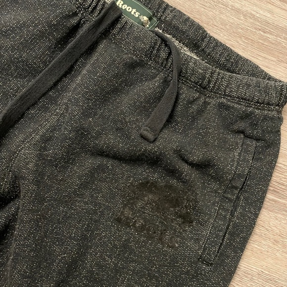 Roots salt and pepper black sweat pants - Picture 3 of 4